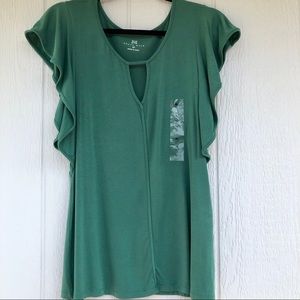GREEN BRAND NEW BLOUSE MEDIUM SOUTH MAIN